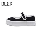 Женские Текстильные кроссовки DLEK, леопардовые, без застежки, на липучке, летняя удобная обувь, ручная работа