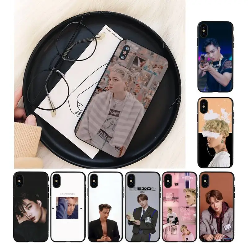

exo kai Phone Case For iPhone 11 8 7 6 6S Plus X XS MAX 5 5S SE 2020 XR 11 pro DIY Custom Cover