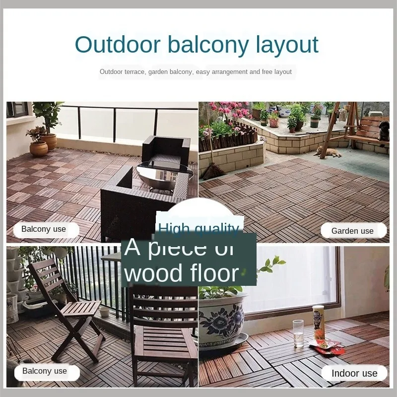 1 шт. цельный деревянный пол балкон сад открытый двор терраса мозаика