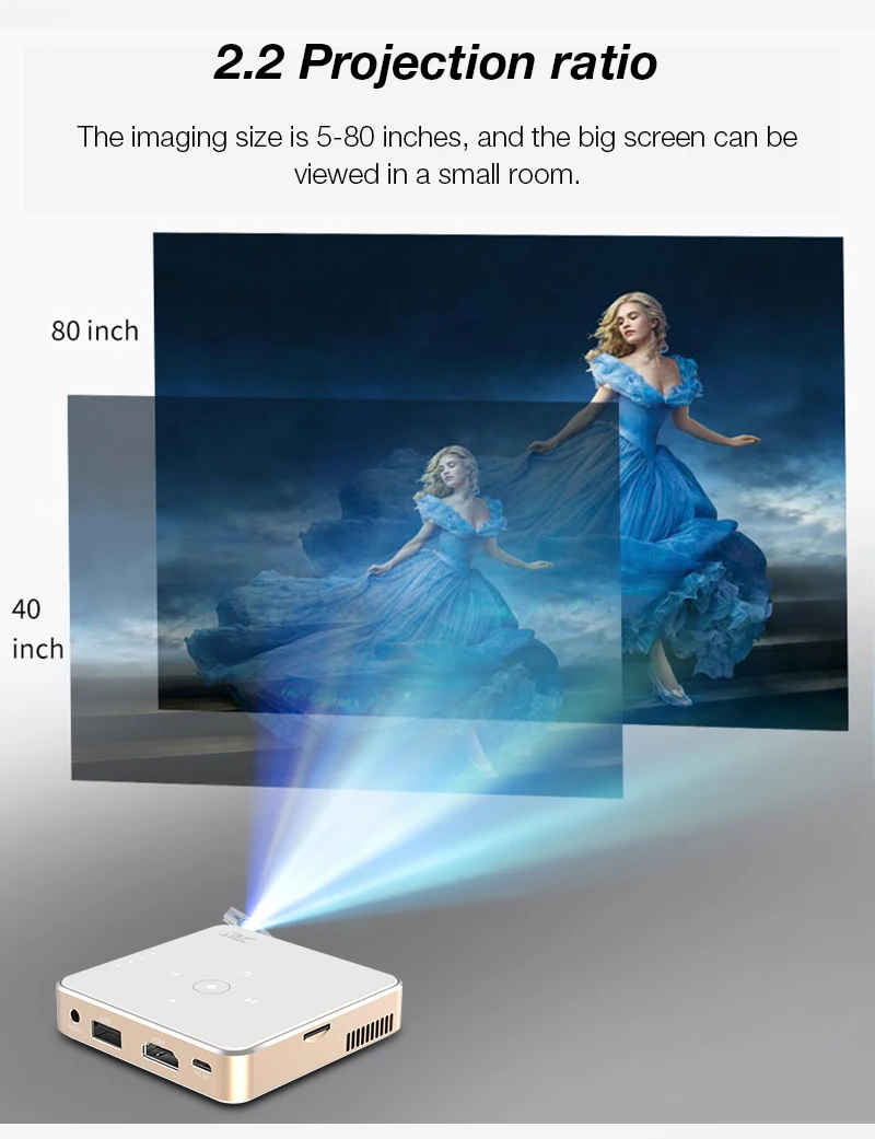 dlp mini portable business hd led smart android 3d wifi mobile phone projector for sale mobile home theater 1080p 4k projector free global shipping