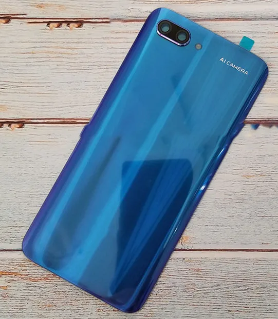 100% Оригинальный Huawei Honor 10 стеклянная задняя крышка батарейного отсека Корпус