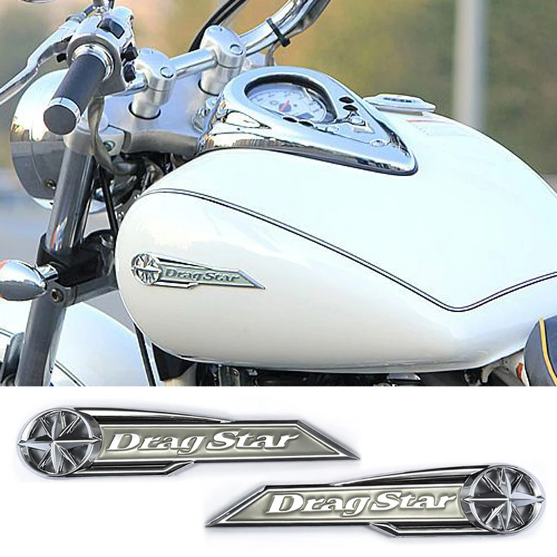 V образная наклейка для топливного бака мотоцикла 3D ABS Эмблема значок украшения