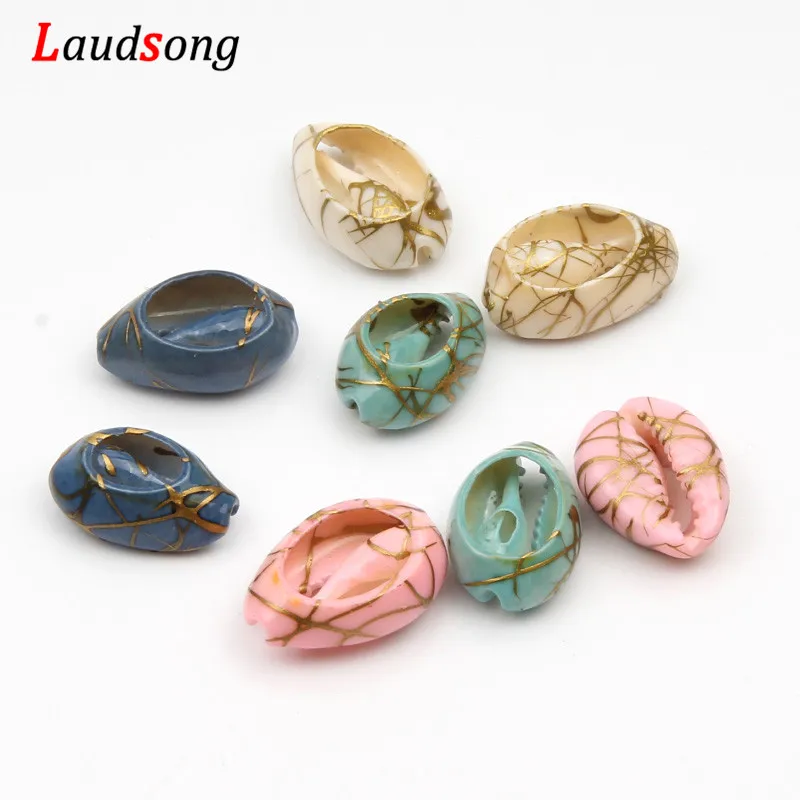 

10Pcs/lot 10-20mm Mix Cowrie Natural Sea Shells Conch Beads For Tribal Jewelry Making DIY Necklace Bracelet Accessories