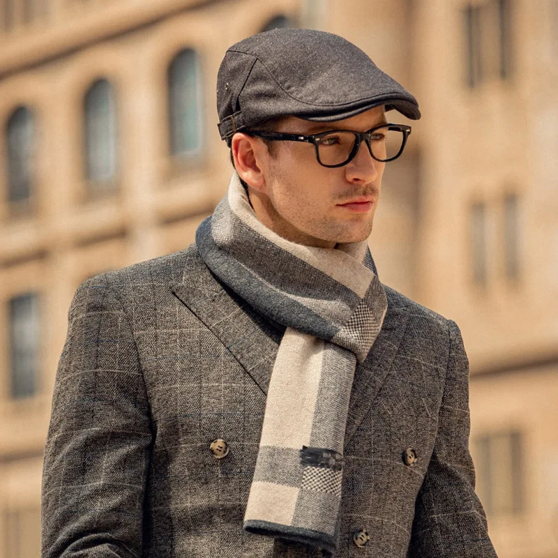 Кепка с козырьком Мужская Модный классический хлопковый берет для вождения в