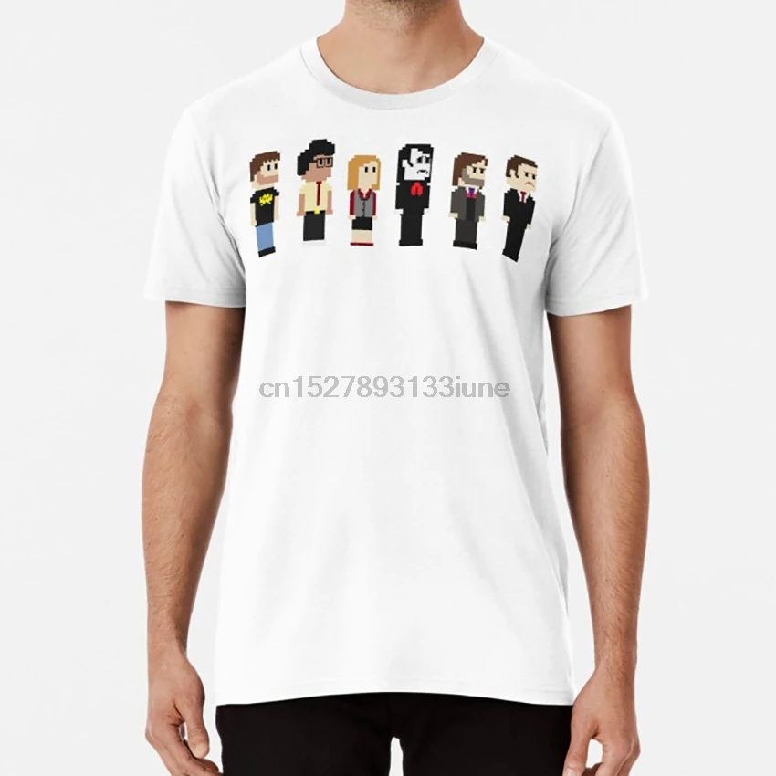 8 Bit IT толпа T shirt it Ричмонд bit мох Рой tv pixel|Мужские футболки| |