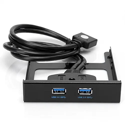 USB 3 0 Передняя панель Hub 2 порта расширения Bay 20 Pin к USB3.0 кронштейн кабель для