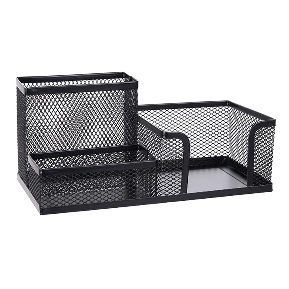 

Metal Desktop Pen Holder Office Storage Box Pencil Desk Mesh Organizer SLC88
