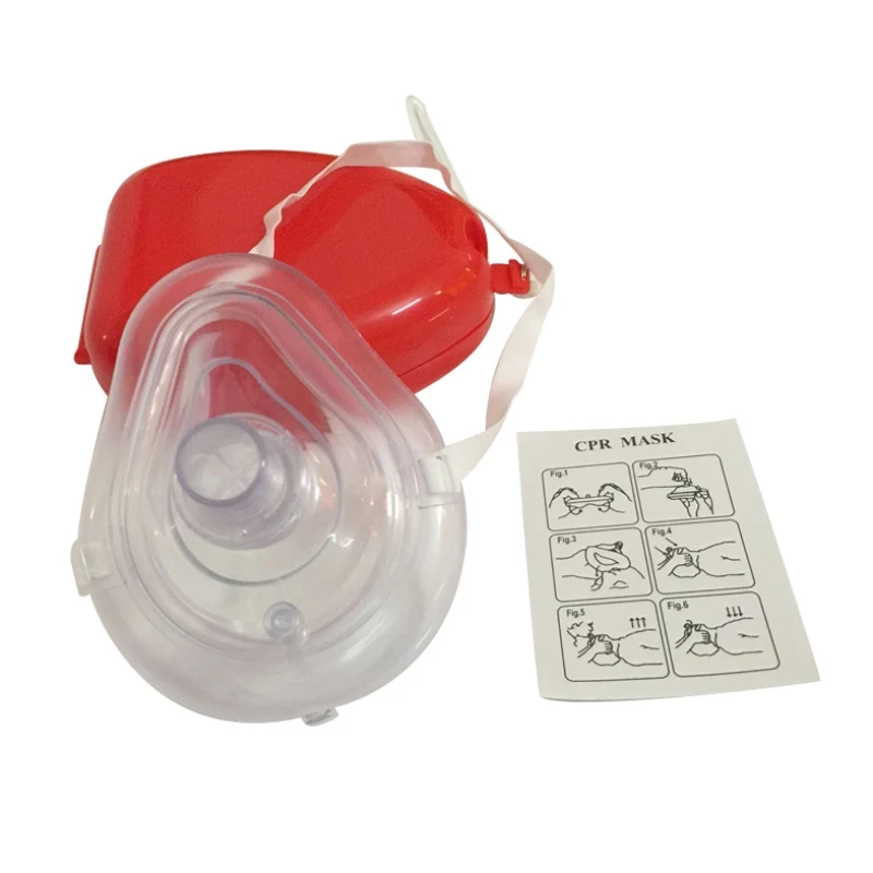 Portable Pocket Resuscitator Universal CPR Rescue Breathing Mask One-Way Valve Face Shield Emergency First Aid Tools | Спорт и