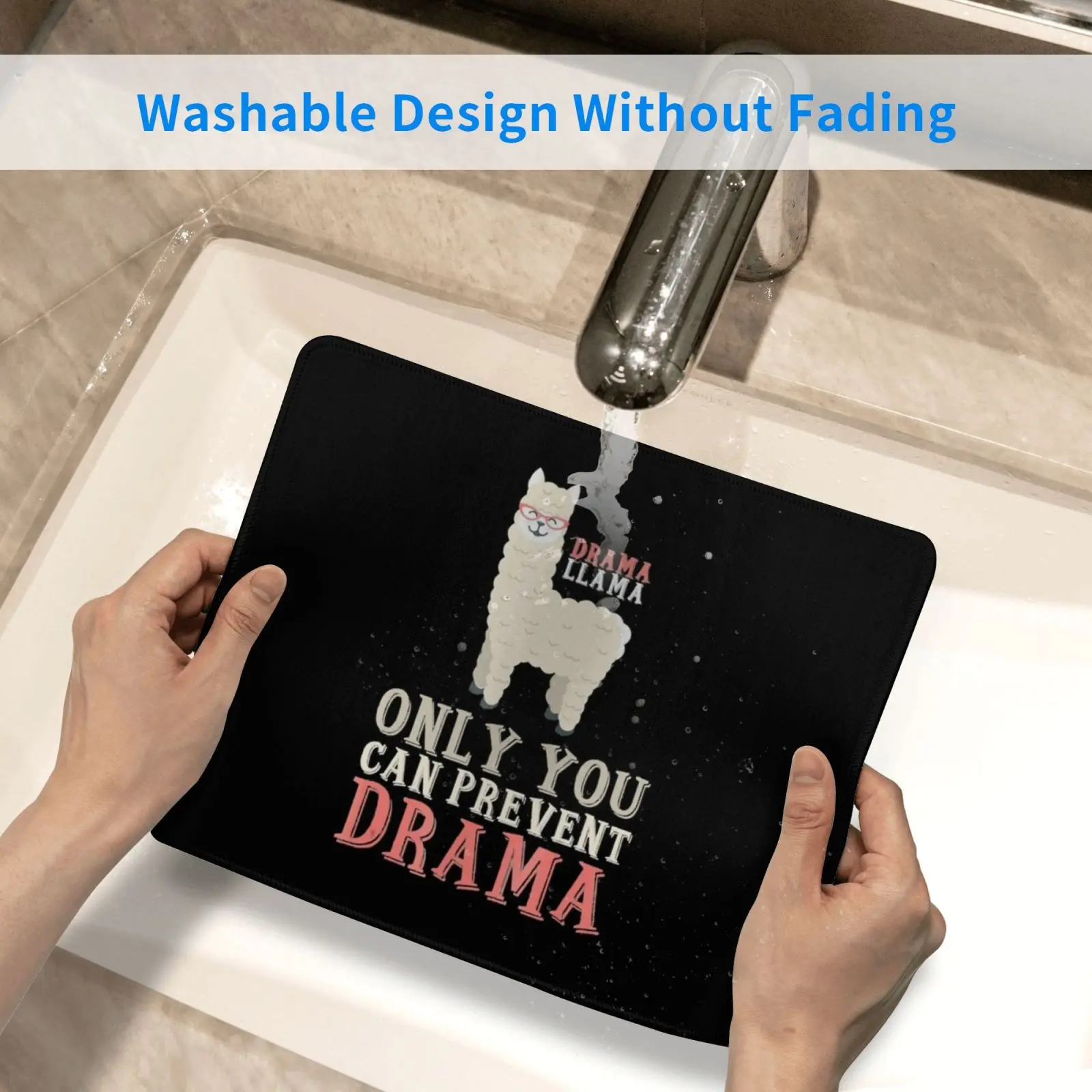 

Drama Llama Only You Can Prevent Drama Mouse Pad DIY Print Llama Love Llama Llama Gift Funny