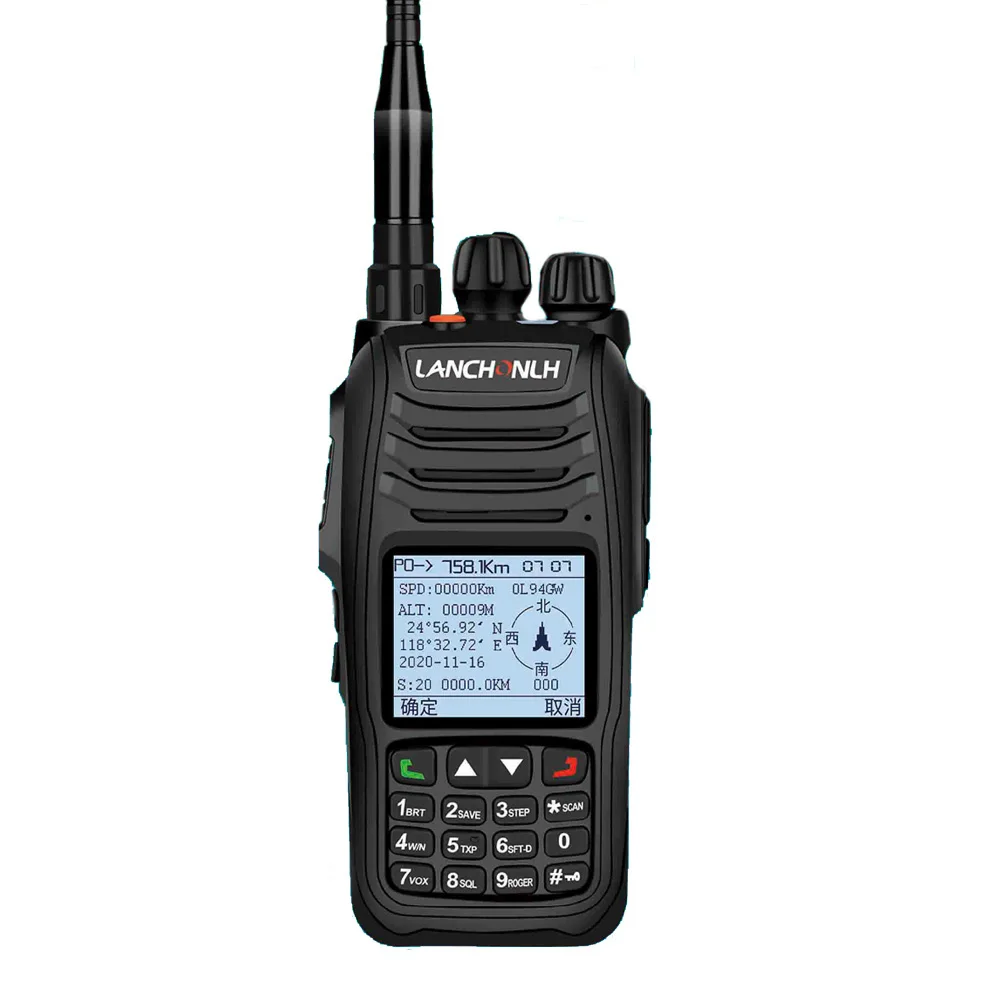 LANCHONLH HG UV98 Профессиональный fm приемопередатчик APRS GPS Blue Tooth Двухдиапазонная рация