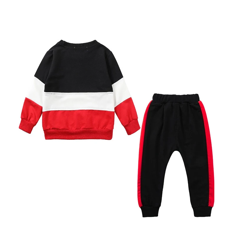 Детская одежда из двух предметов футболка с длинным рукавом и буквенным принтом