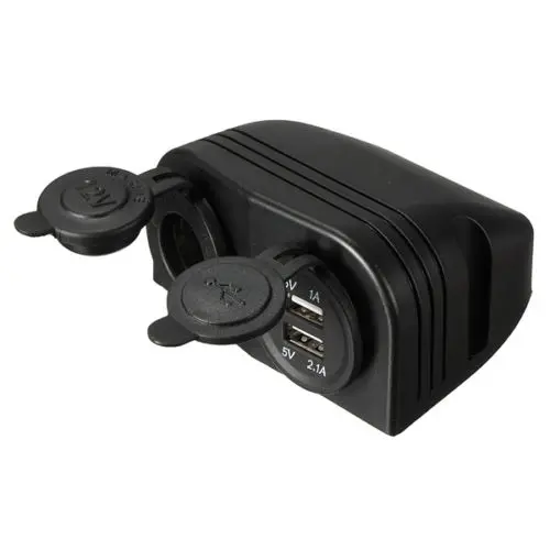 Двойной Лодка Караван Автомобильный USB прикуриватель Разветвитель 12V зарядное