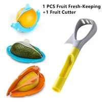 5 in 1 avocado slicer grind apple fresh keeping lemon saver keeper portable half fruit keeper 2021 kitchen gadget inteligents