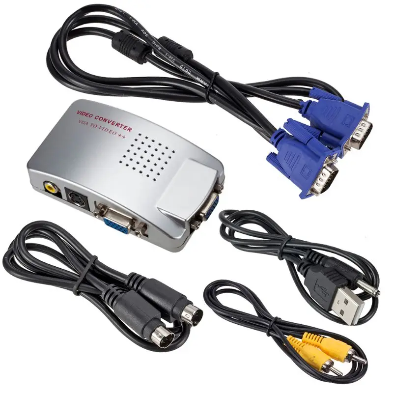 Универсальный преобразователь сигнала NTSC PAL VGA для ТВ AV RCA композитный
