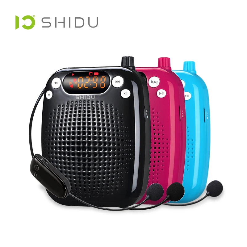 Голосовой усилитель SHIDU S611 10 Вт, беспроводной микрофон UHF, портативный аудио мини-динамик для учителя, гид Tourrist, инструкторы по йогке