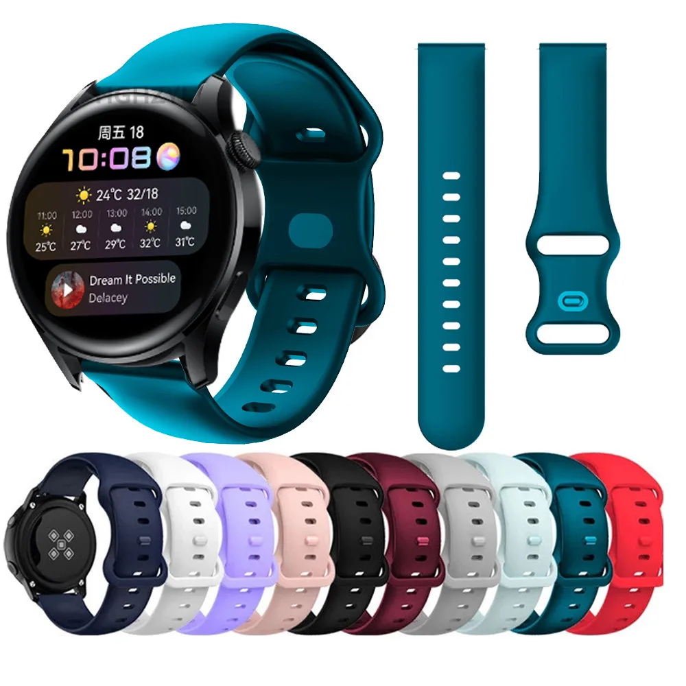 Ремешок для часов HUAWEI WATCH 3 46 мм мягкий силиконовый браслет GT 2 Pro/HONOR MagicWatch 2/GS Pro