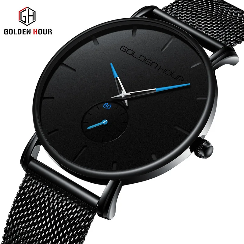 

GH127 New Luxury Men Watches Brand Fashion Business Quartz Mens Watch Waterproof Sport Mens Wrist Watch