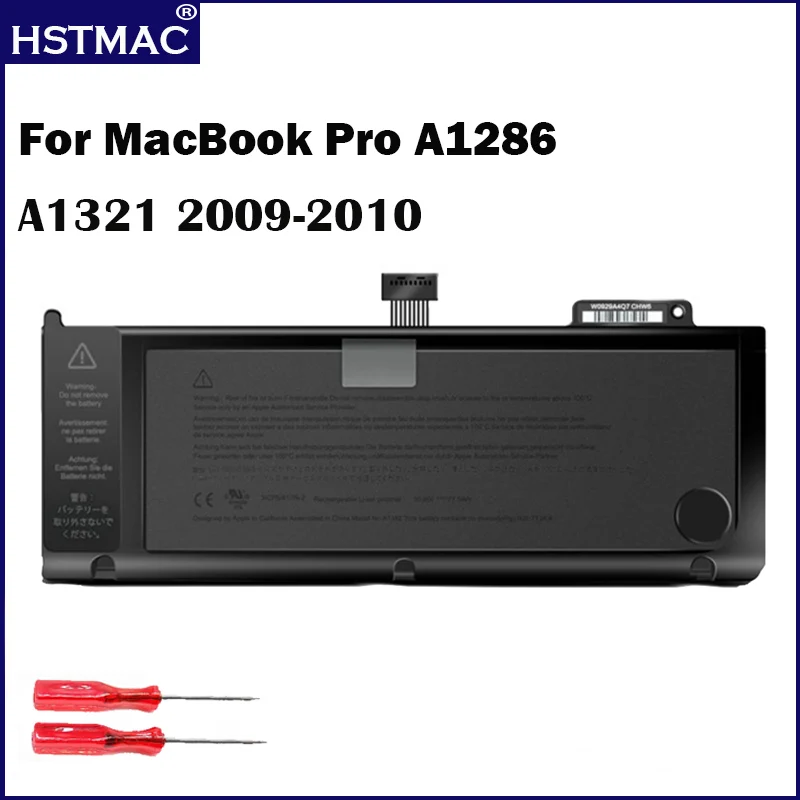 

Genuine A1321 Battery 10.95V 77.5Wh For MacBook Pro 15.4 Inch A1286 2009 2010 Laptop Battery MB985CH/A MC118J/A Tested