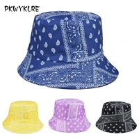 european and american style vintage print fisherman hat basin hat sunshade sunscreen the same style for men and women