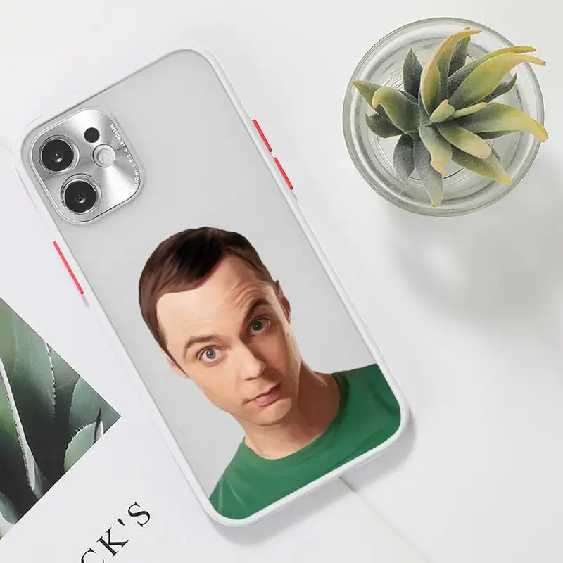 

Bazinga The Big Bang Theory Phone Case For iPhone 12 11 Mini Pro XR XS Max 7 8 Plus X Matte transparent White Cover