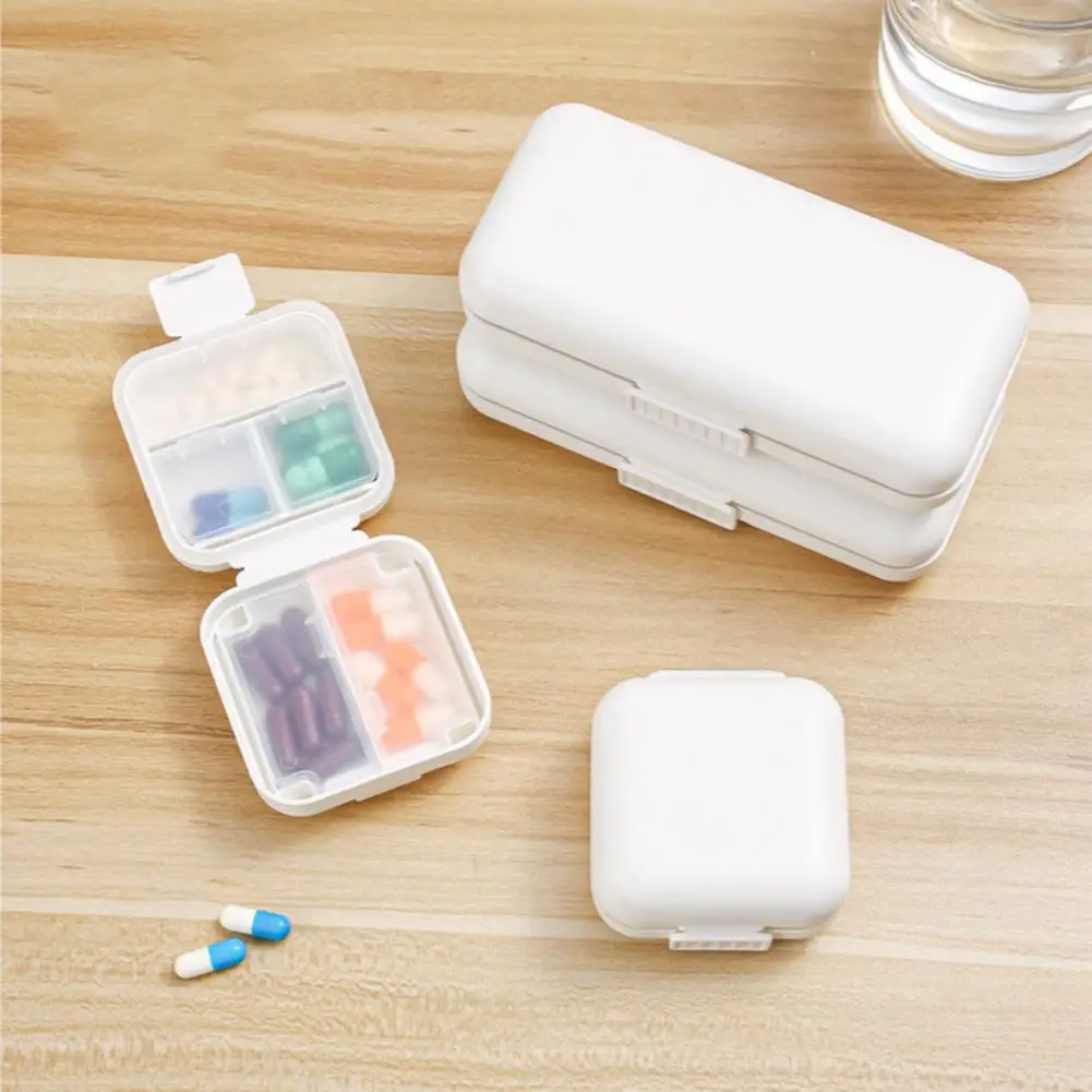 

Pill Case Safe Pill Box Weekly Pill Case Medicine Tablet Dispenser
