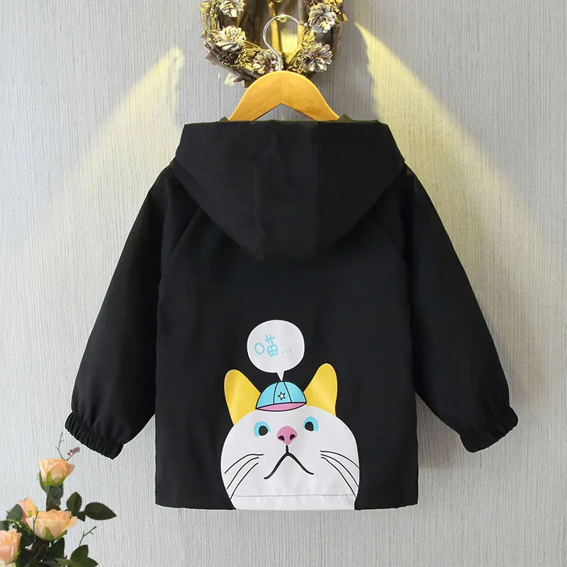 Пальто для девочек Весенне осенняя одежда маленьких Иностранный стиль Осенняя