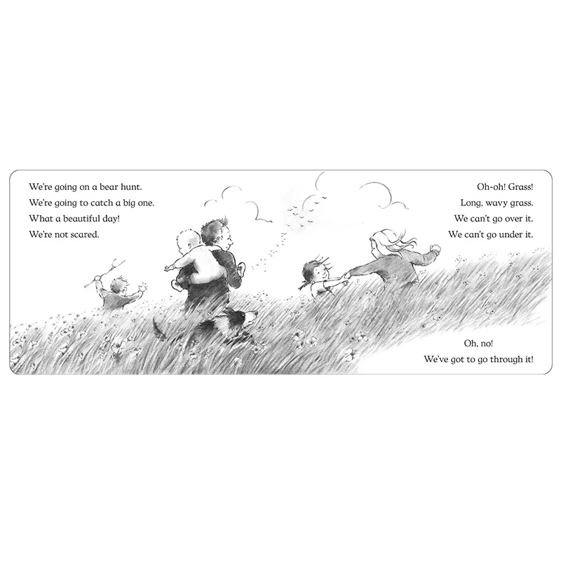 Мы отправляемся на охоту с медведем Майкла росен английская карточка картинками