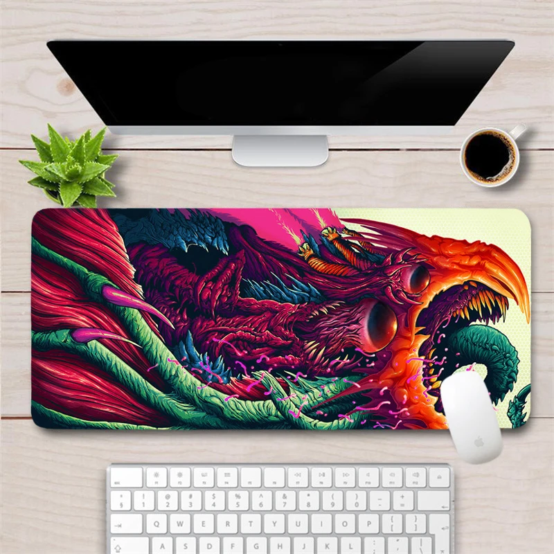 Большой игровой коврик для мыши CS GO Hyper Beast XXL компьютерный геймерский с