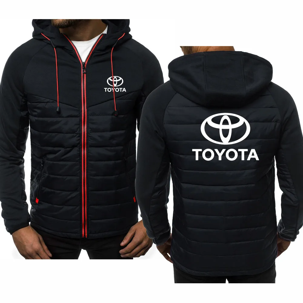 Толстовки для мужчин автомобильный логотип Toyota печати Модный Повседневный