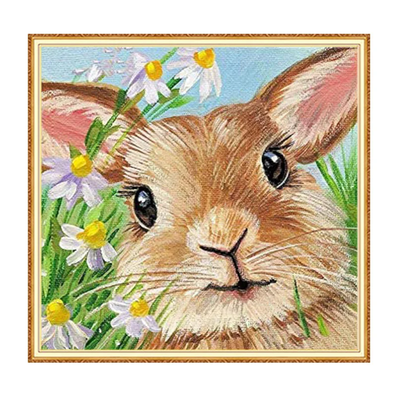 Набор для алмазной живописи Meian rabbit Animal полный квадрат 5D сделай сам алмазная