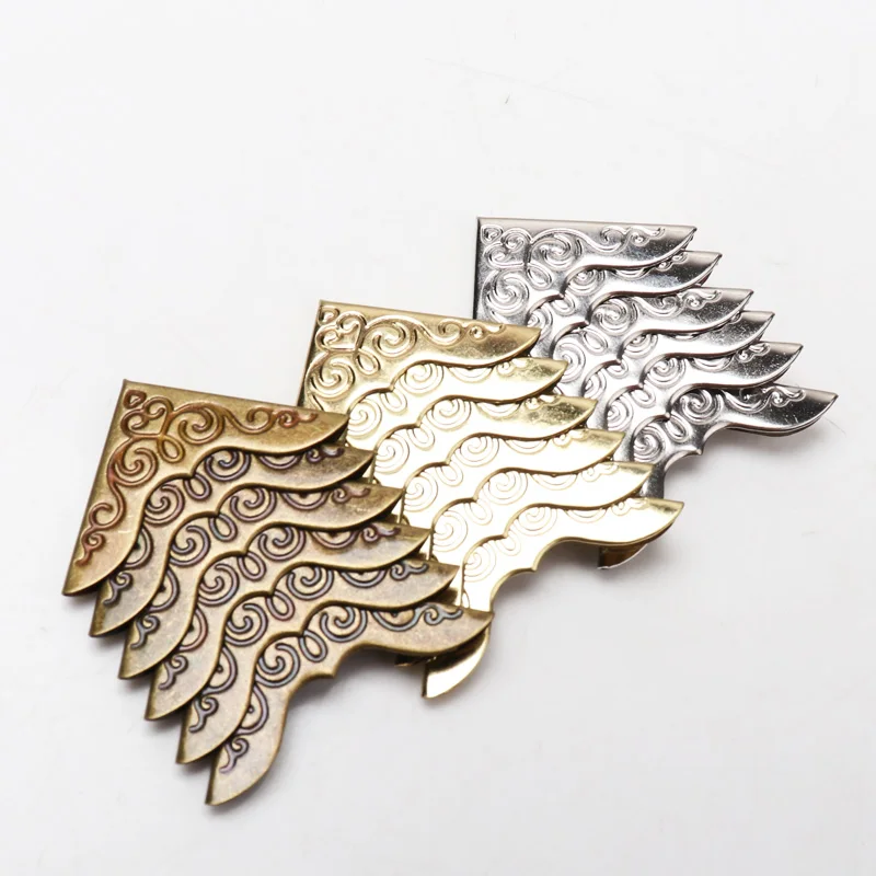 Практичные металлические бронзовые Защитные уголки для книг альбомов меню