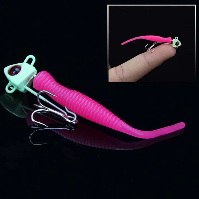 Мягкие приманки рыболовные снасти с тройной рыболовный крючок 2 шт./компл.