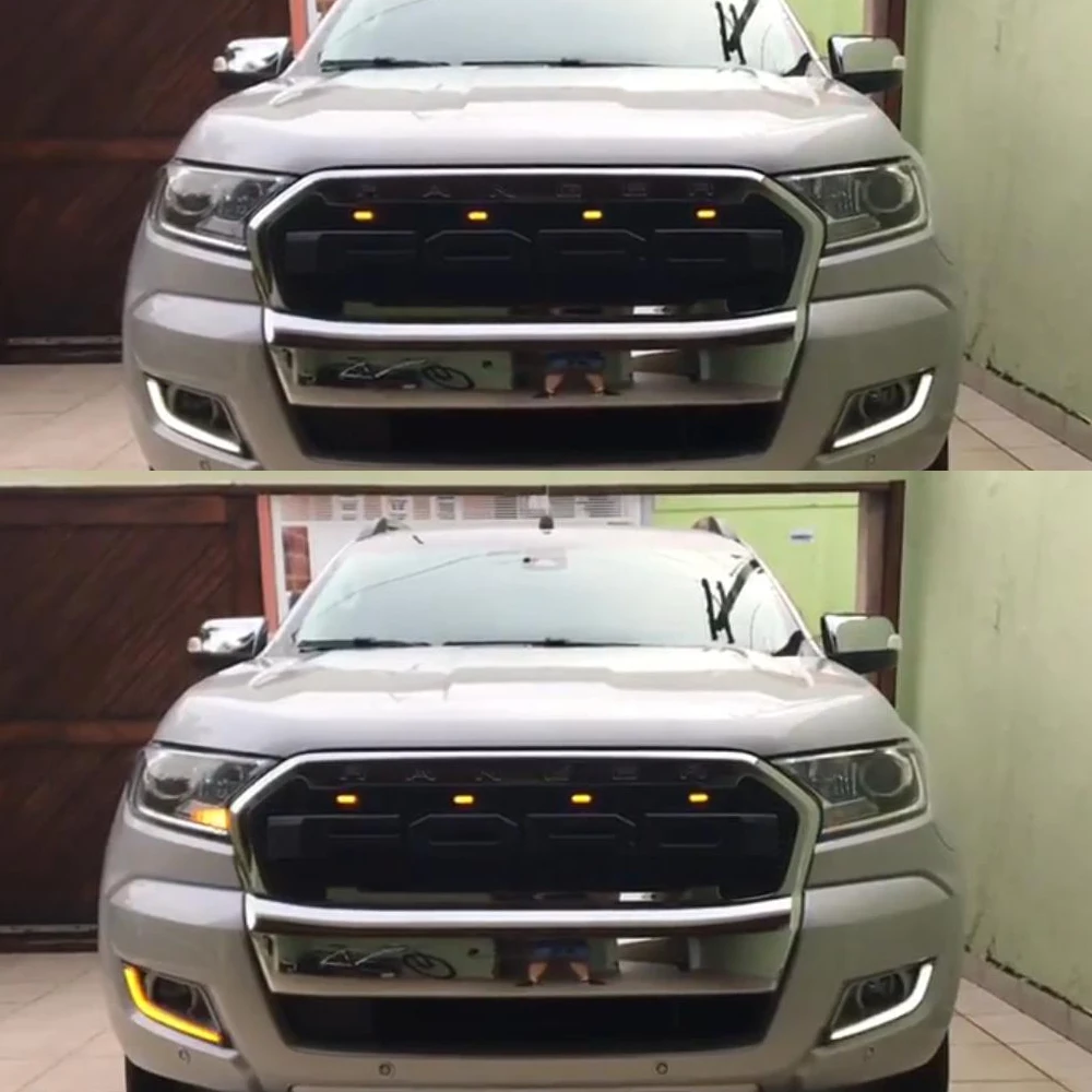 

Switchback Dual Color White & Amber LED Daytime Running Lights DRL Kit with Turn Signal For FORD RANGER 2015-2017