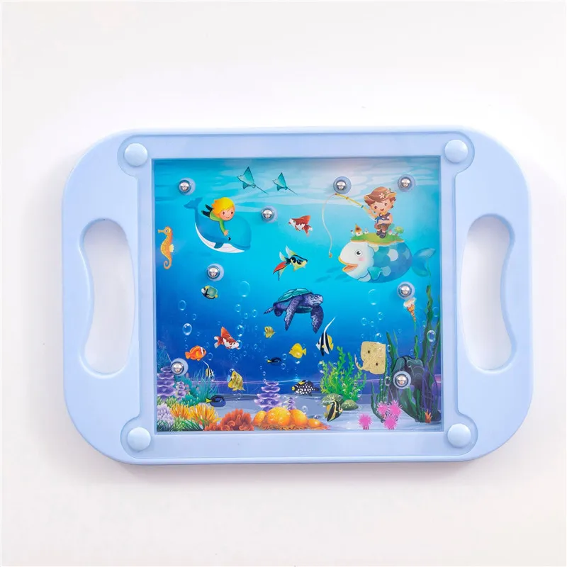 Детская головоломка Монтессори лабиринт игра для баланса Детские Обучающие