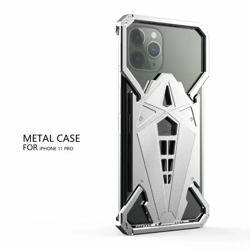 Алюминиевый армированный чехол Super Hero для iPhone 11 Pro XS Max XR X 8 7 6 6S Plus чехол-крышка для телефона с кольцом и Железным человеком-пауком