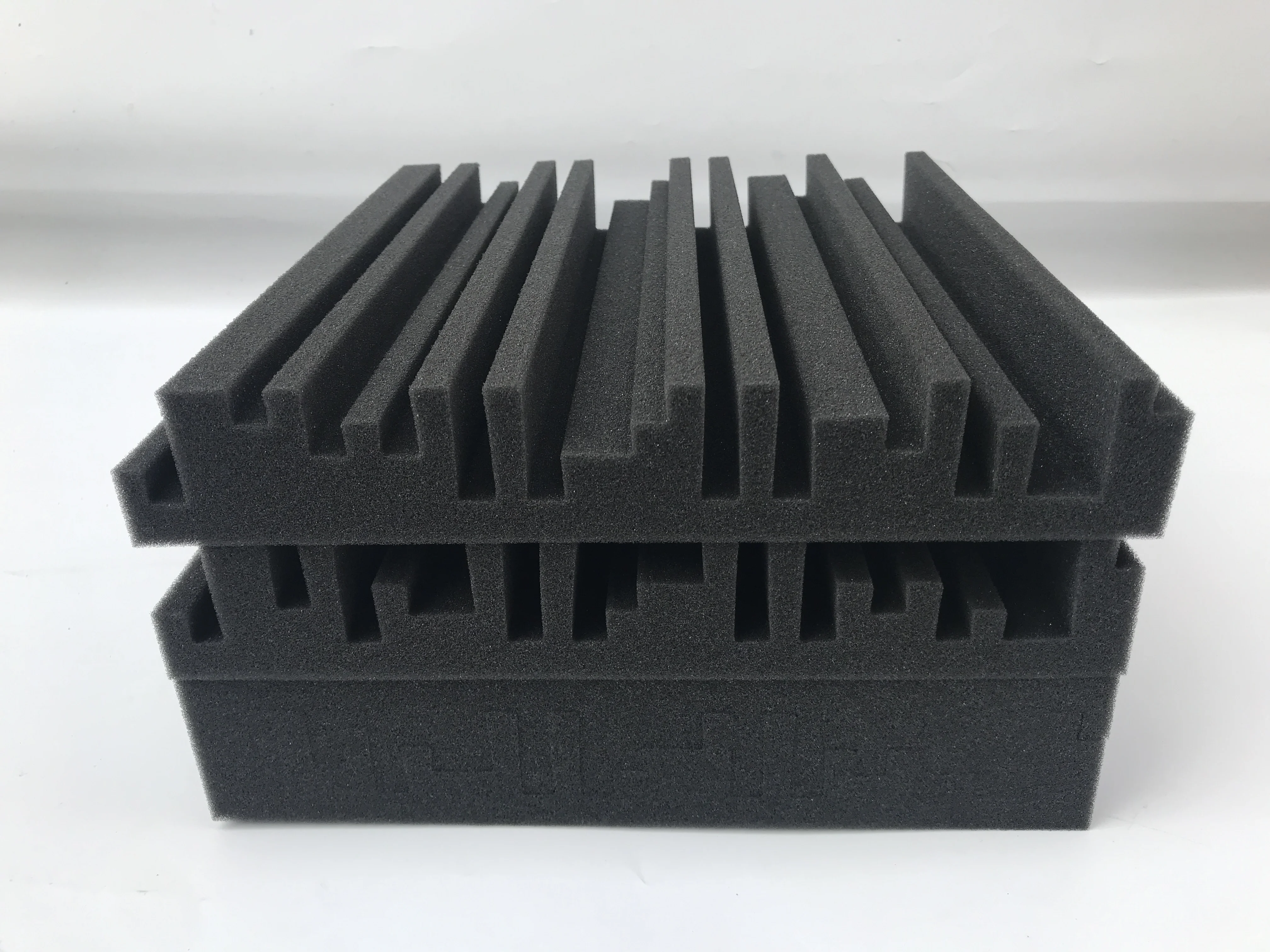 

BEIYIN [12/Pack] Groove Acoustic Panel Foam Studio Sound Treatment Ceiling Soundproofing Panels Sound Absorption Tiles Fireproof