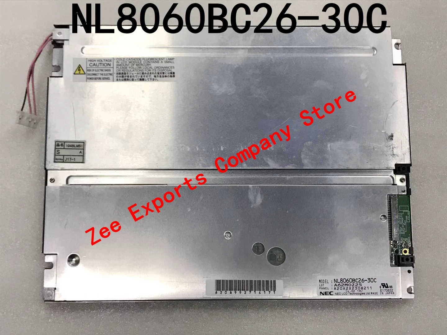 

Original NL8060BC26-30C NL8060BC26 30C 10.4inch 100% tested LCD Display Screen Panel