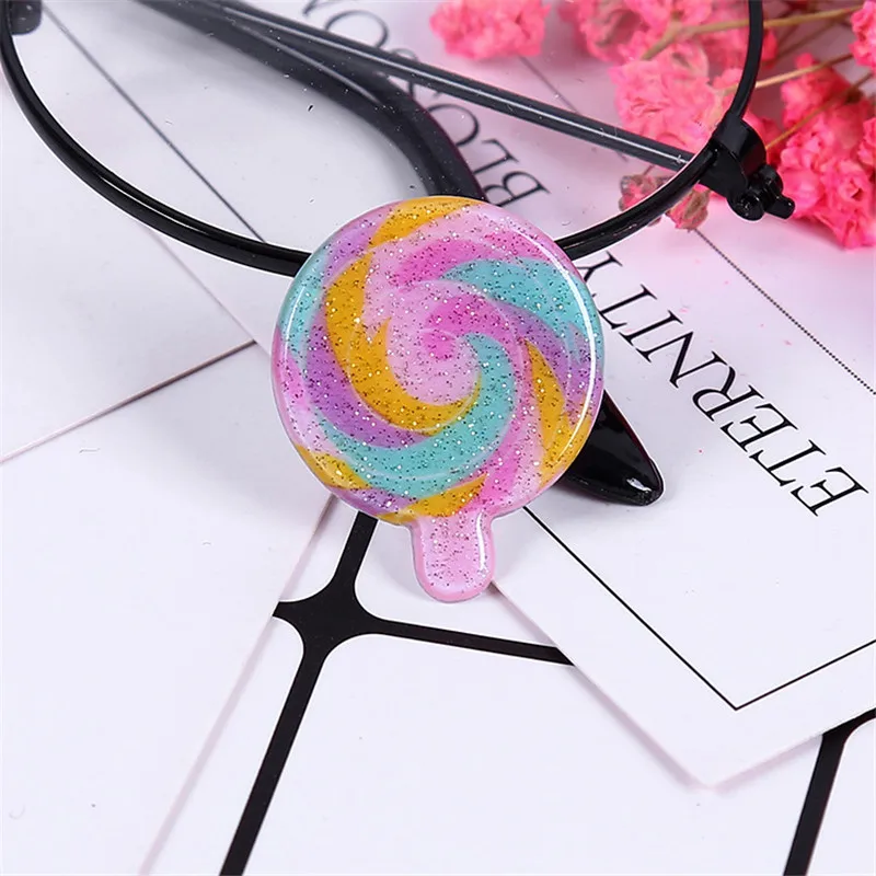 Различные фрукты Единорог иконы супер светильник глина DIY клей для ломтиков