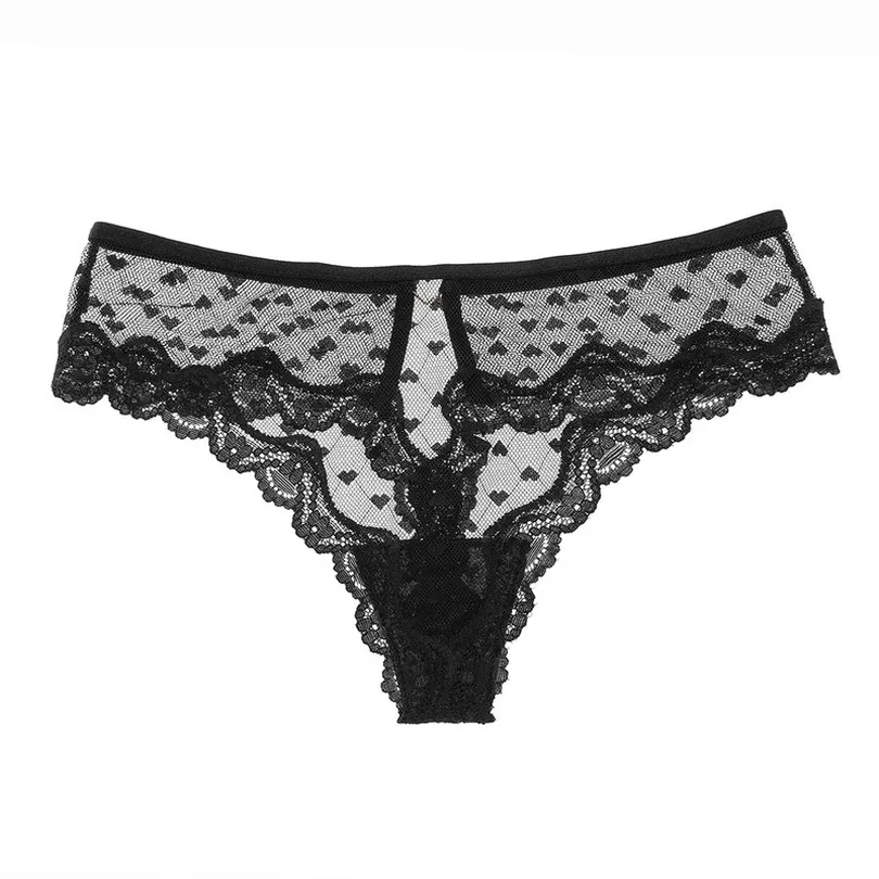 

Women Hot Transparent Underwear Sexy Embroidery Lace Thongs Panties Female Hollow Out Seamless G-String Ladies Briefs Lingerie