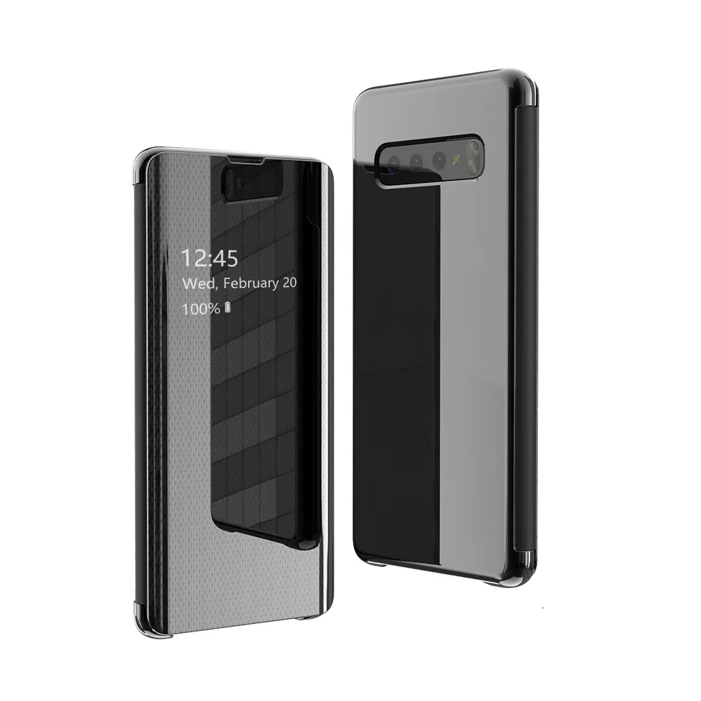 Оригинальный умный флип чехол для samsung Galaxy A20 A30 A50 A70 A8S A7 2018 A9 2019 S7 край S8 S9 S10 Plus Note 8 9
