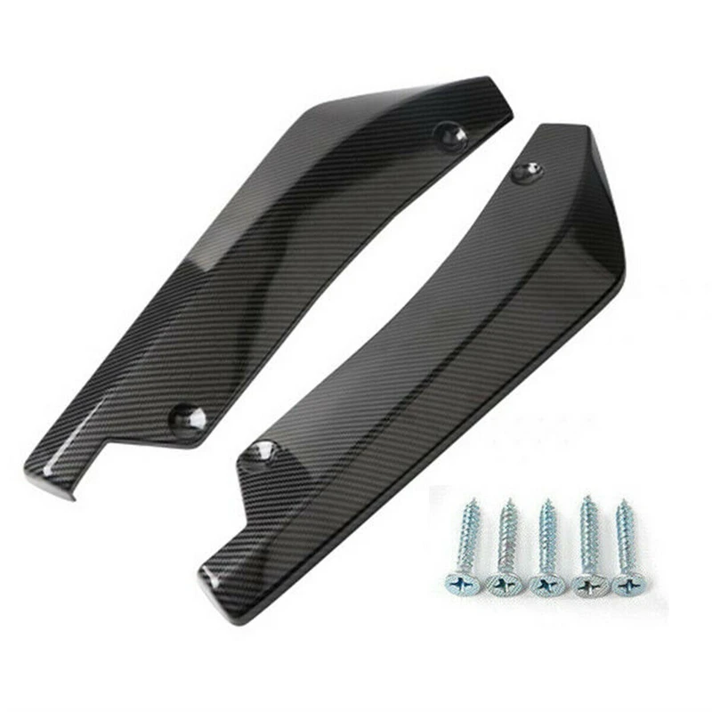 2X Car Auto Carbon Fiber Rear Bumper Lip Diffuser Splitter Canard Protector Top | Автомобили и мотоциклы