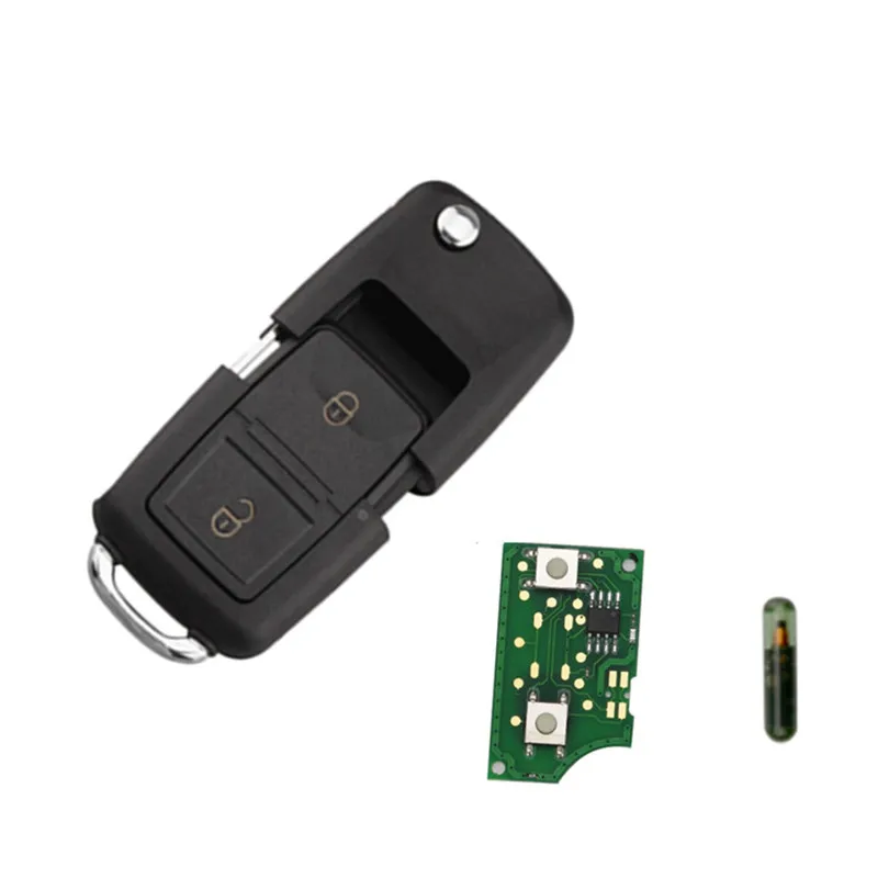 Wilongda 2 Buttons Remote Car key For 1J0959753CT 1J0959753AG 434Mhz ID48 Chip VW Bora Polo Golf | Автомобили и мотоциклы