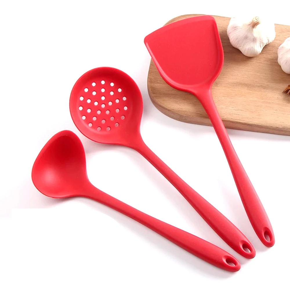 1PCS Silicone Cooking Tool Set Spoon Brush Spatula Egg Beater Kitchen Tools Kitchenware accessories Utensil | Дом и сад