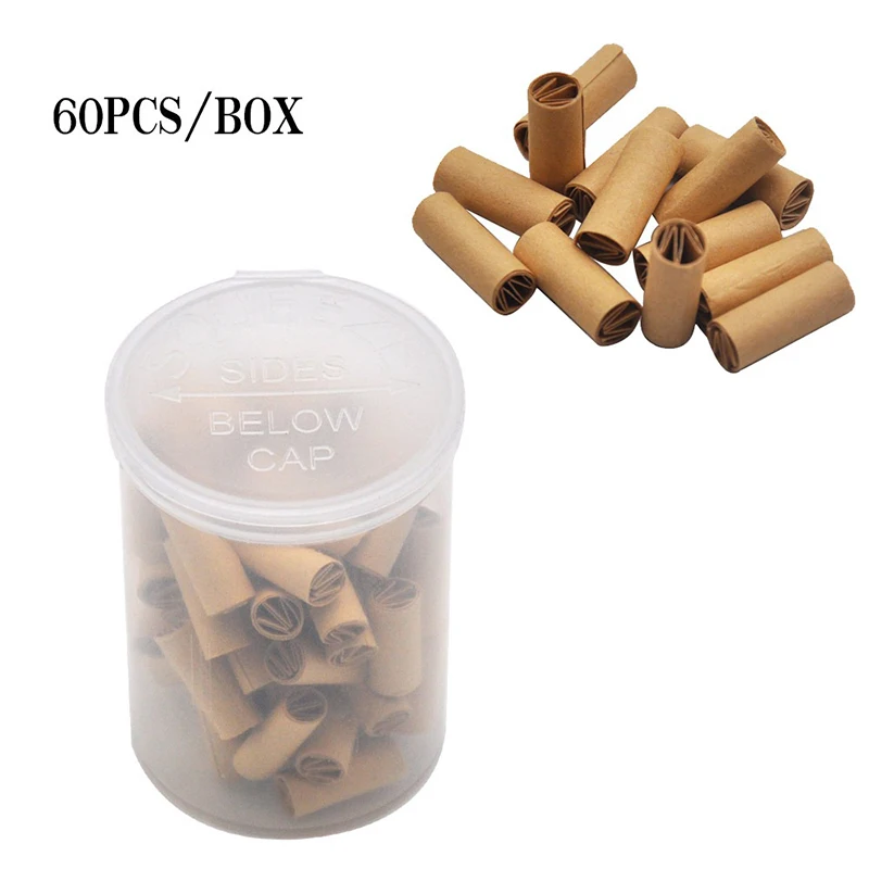 60 шт./кор. рулонная бумага s M-Type сопло 7 мм одноразовый коричневый мундштук