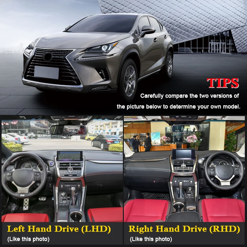 

Car Styling Dashboard Protective Mat Shade Cushion Pad Brown MAT For Lexus NX AZ10 2015-Present LHD&RHD Internal Accessory