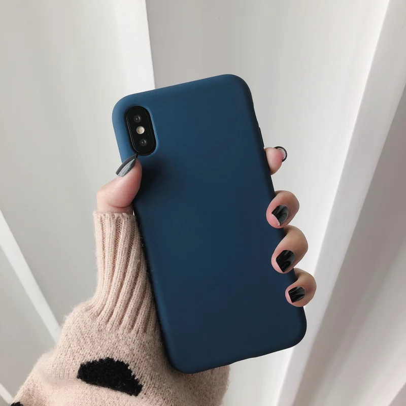 

Fashion Candy Color Wine Red Blue Case For iphone 11 12 Mini Pro XS MaX XR X Soft TPU Green Color For iphone 6 7 8 Plus Cover
