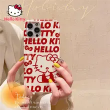 Hello Kitty case for iPhone 6S/7/8P/X/XR/XS/XSMAX/11/12Pro/12mini Phone Blu-ray Soft Case Case Cover