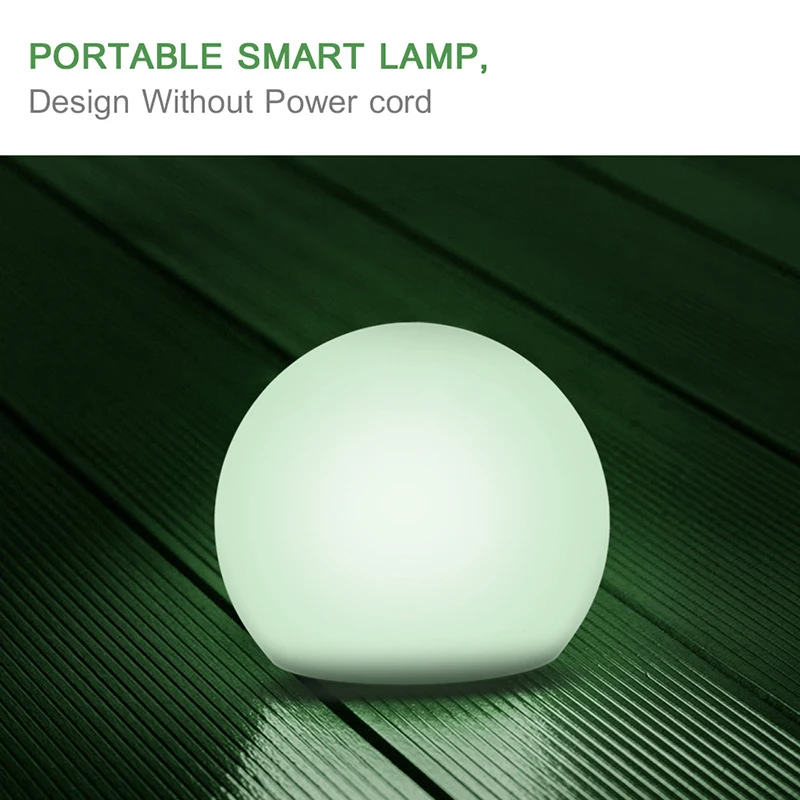 

Tuya WiFi Light Portable Smart Voice Warm Ambient Table Lamp DJ Music Rhythm Lighting Work With Alexa Google Rechargeable Lamp