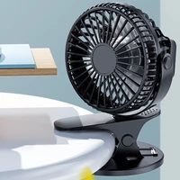 desktoptable usb clip on type cooling fan with 3 speed portable rechargeable mini fold 360 degree rotating home ventilator