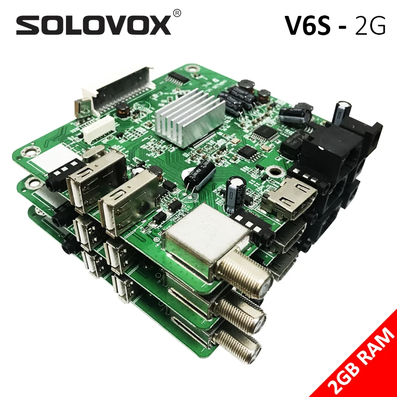 Спутниковая ТВ-приставка SOLOVOX V6S 2G MINI HD DVB S2 доставка в Бразилию поддержка карт IKS